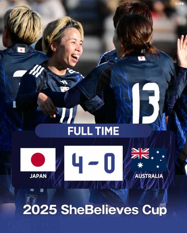  熱身賽日本女足4-0澳大利亞女足，田中美南2射1傳&長谷川唯任隊(duì)長