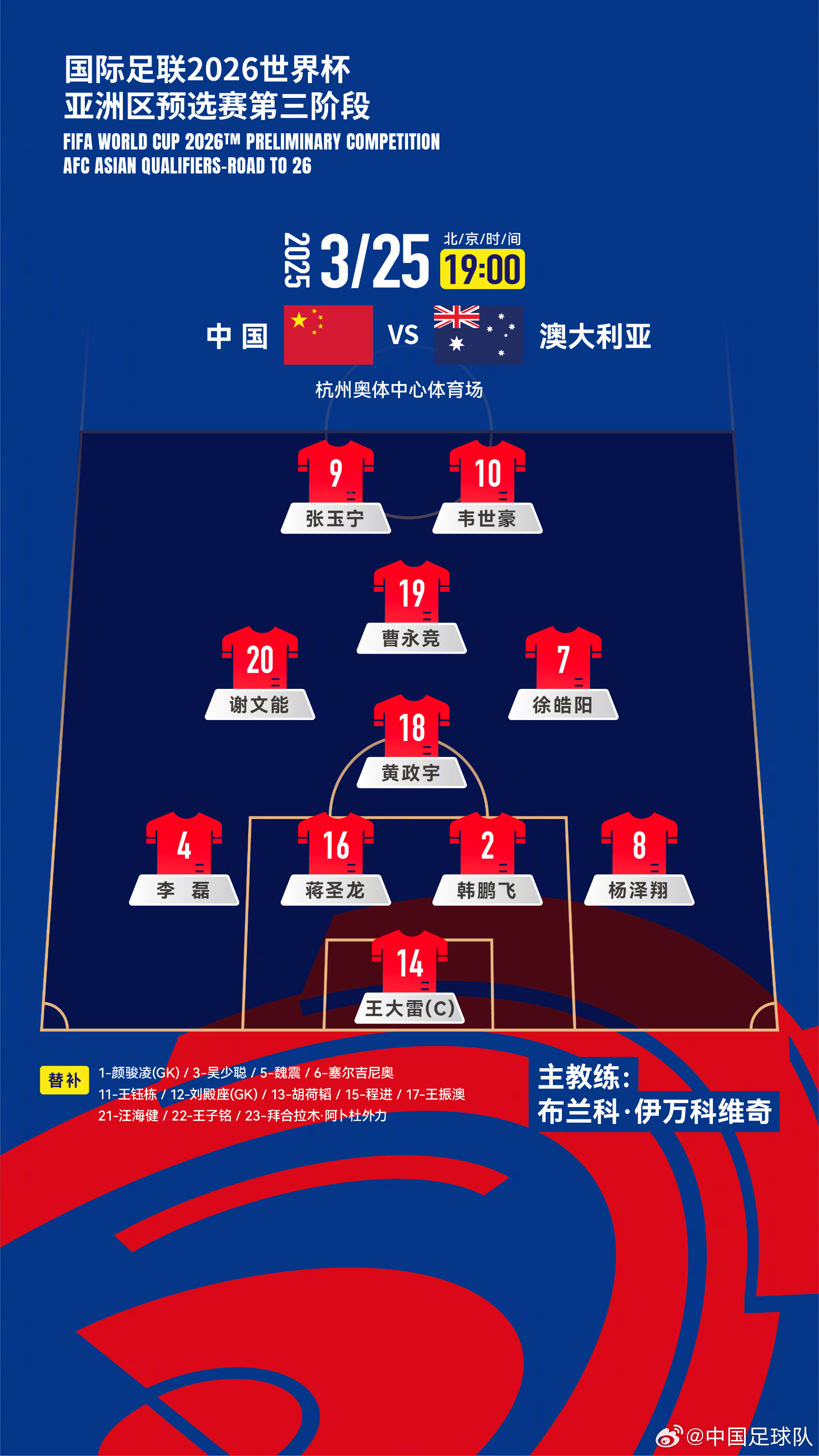 遭伊萬詬??！國足首發(fā)11人聯(lián)賽出場：僅4人鐵主力，楊澤翔0出場